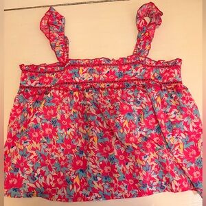 Floral Print Sleeveless Top